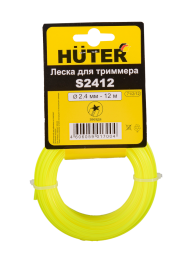 Леска Huter S2412 для триммера, 2.4 мм, звезда